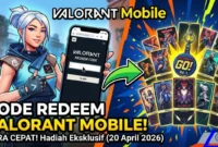 Kode Redeem Valorant Mobile 20 April 2026: Cara Cepat Koleksi Player Cards dan Gun Buddies Eksklusif (Foto: AI)