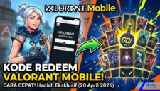 Kode Redeem Valorant Mobile 20 April 2026: Cara Cepat Koleksi Player Cards dan Gun Buddies Eksklusif (Foto: AI)