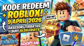 Kode Redeem Roblox 9 April 2026: Ada Aksesori Terbatas dan Buff Blox Fruits (Foto: AI)