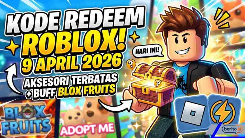 Kode Redeem Roblox 9 April 2026: Ada Aksesori Terbatas dan Buff Blox Fruits (Foto: AI)