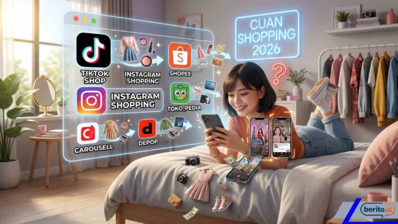 Bukan Cuma Shopee! Ini Daftar Aplikasi Belanja yang Bikin Gen Z Betah Scrolling Berjam-jam (Foto: AI)