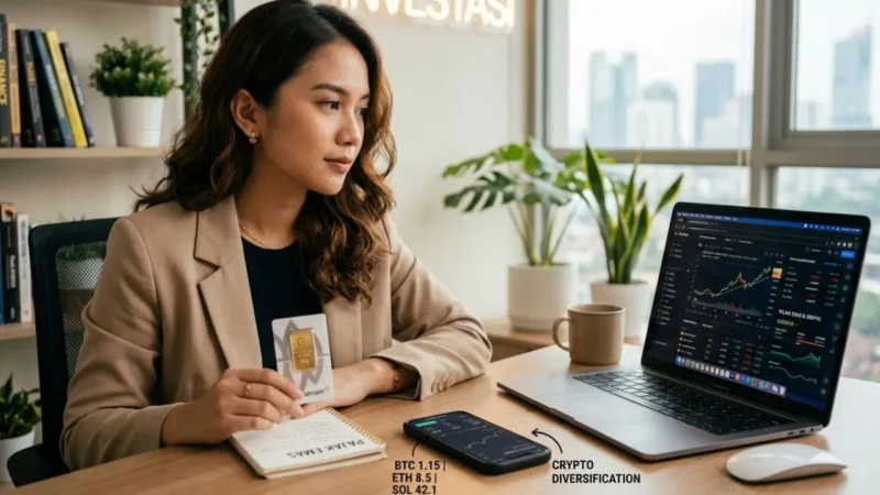 Strategi Cuan Maksimal: Bedah Aturan Pajak Emas dan Taktik Diversifikasi Kripto (Foto: AI)