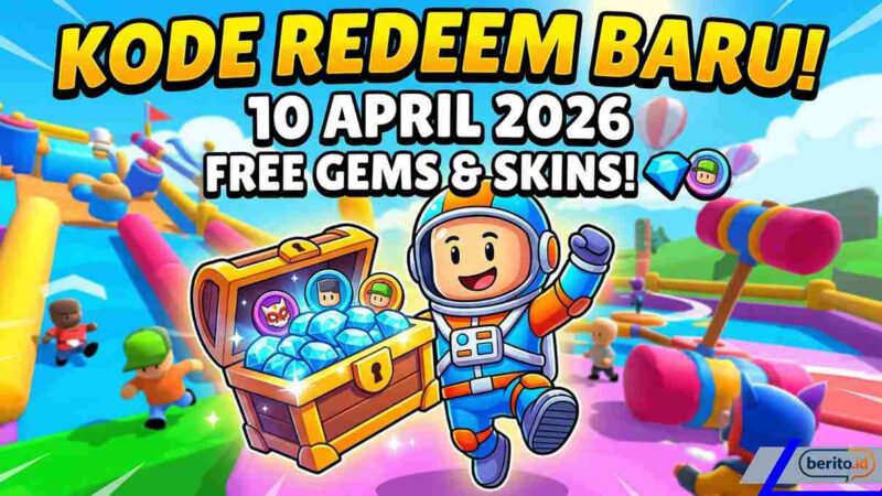 Kode Redeem Stumble Guys 10 April 2026: Borong Skin dan Gems Gratis Sebelum Hangus (Foto: AI)