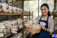 Cara Budidaya Jamur Tiram di Rumah (Foto: AI)