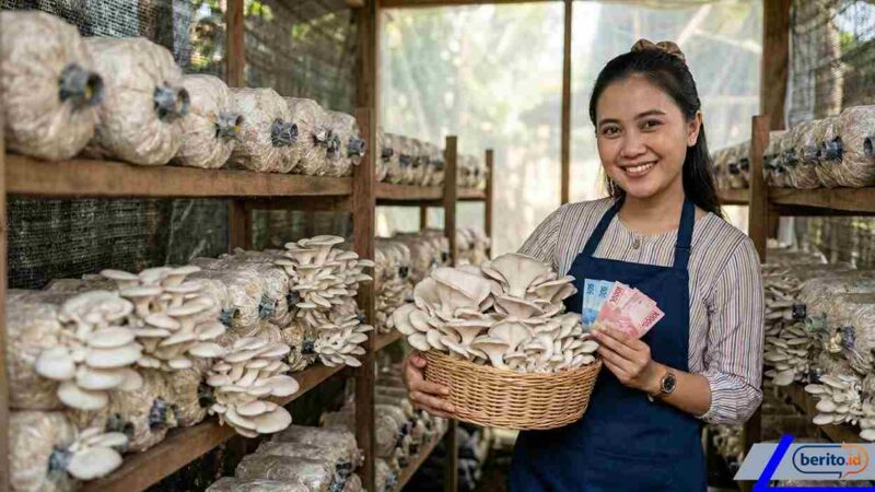 Cara Budidaya Jamur Tiram di Rumah (Foto: AI)