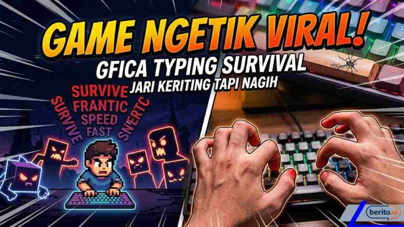 Lagi Viral! Mengenal Gfica: Typing Survival, Game yang Bikin Jari Keriting tapi Nagih (Foto: AI)