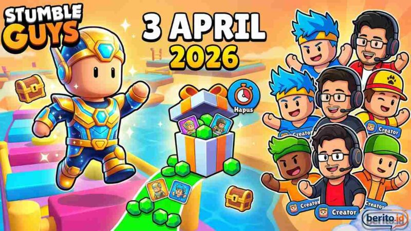 Jangan Sampai Hangus! Kode Redeem Stumble Guys 3 April 2026 untuk Skin Legendaris dan Koleksi Creator (Foto: AI)