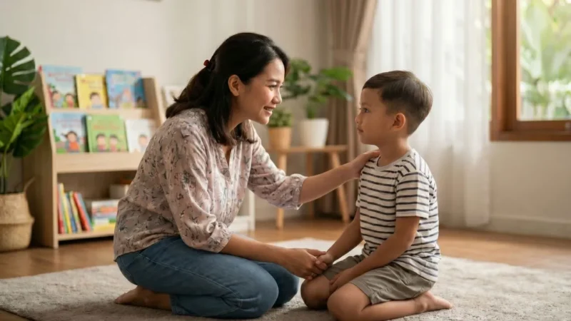 Bukan Sekadar Pujian, Ini 3 Kalimat 'Sakti' yang Membentuk Mental Baja pada Anak (Foto: AI)