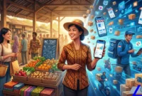 Strategi Pasar Konvensional Menghadapi Dominasi Marketplace (Foto: AI)