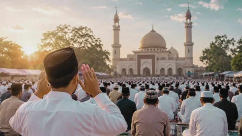 Panduan Sholat Idul Adha 2026: Jam Pelaksanaan, Bacaan Niat, dan Tata Cara Lengkap
(Foto: OpenAI/akurat)