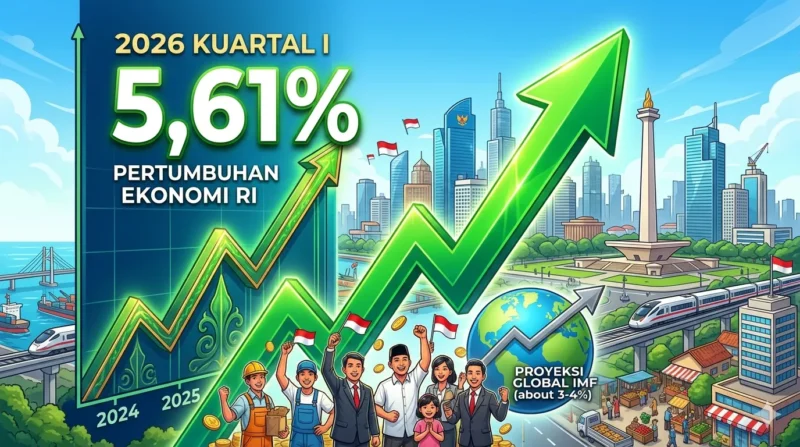 Ekonomi Indonesia Tumbuh 5,61% pada Kuartal I 2026, Melampaui Proyeksi Global IMF