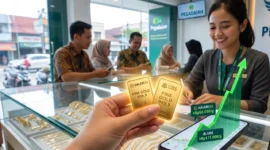 Harga Emas Pegadaian Melonjak Drastis, Galeri24 dan UBS Kompak Meroket