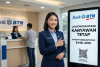 Bank BTN Cari Karyawan Tetap, Pendaftaran Ditutup 8 Mei 2026 (Foto: Ai)