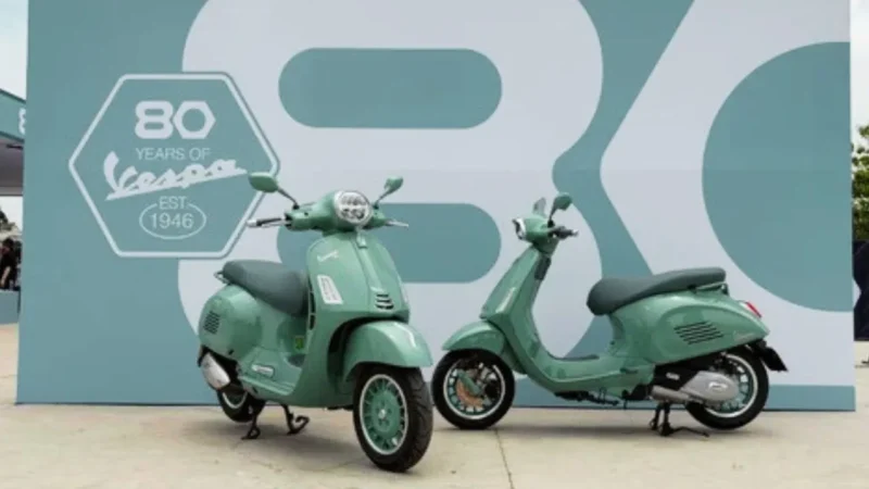 Vespa Luncurkan Edisi 80 Tahun, Nostalgia Hijau Pastel Klasik 1946 Bergaya Modern (Foto: Aditya Pratama Niagara/kumparan)