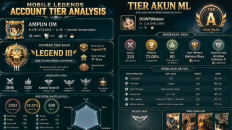 Cara Cek Rating Akun MLBB Pakai AI dan Ikuti Giveaway Saldo Elektronik (Foto: duniagames)