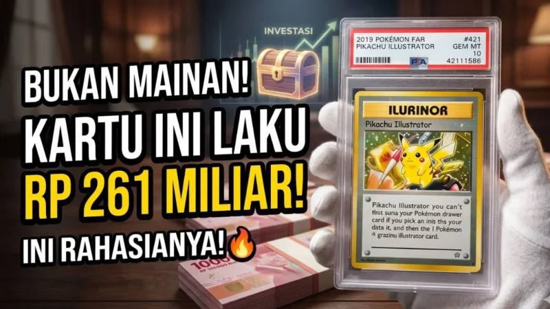 Bukan Sekadar Mainan, Selembar Kartu Pokemon Ini Laku Rp261 Miliar, Ini Rahasianya! (Foto: Ai)