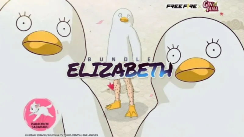 Cara Dapat Bundle Elizabeth Free Fire x Gintama, Koleksi Terlucu Tahun Ini! (Foto: duniagames)