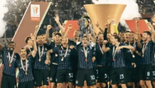 Inter Milan Juara Coppa Italia 2025/26, Tekuk Lazio 2-0 dan Segel Double Winners (Foto Alberto Pizzoli/AFP/medcom)