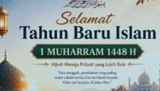 Sambut 1 Muharram 1448 H, Istiqlal Gelar Tabligh Akbar 
(Foto: Ilustrasi poster/banner 1 Muharram/tribun)
