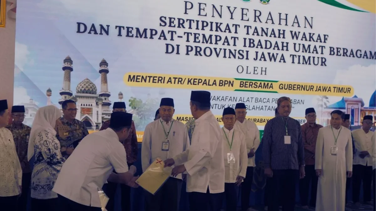 ATR/BPN Targetkan Sertifikasi Tanah Wakaf Tuntas 2028
(Foto: atrbpn)