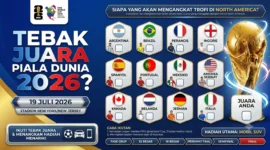 Tebak Juara Piala Dunia 2026, Rebut Hadiah Rp100 Juta
(Foto: AI)
