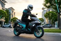 Yamaha Aerox-E Meluncur, Motor Listrik dengan Boost Mode
(Foto: AI)