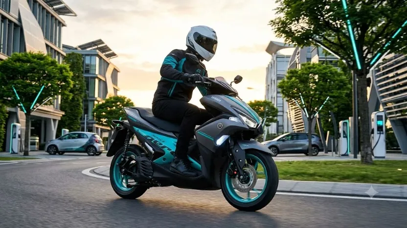Yamaha Aerox-E Meluncur, Motor Listrik dengan Boost Mode
(Foto: AI)