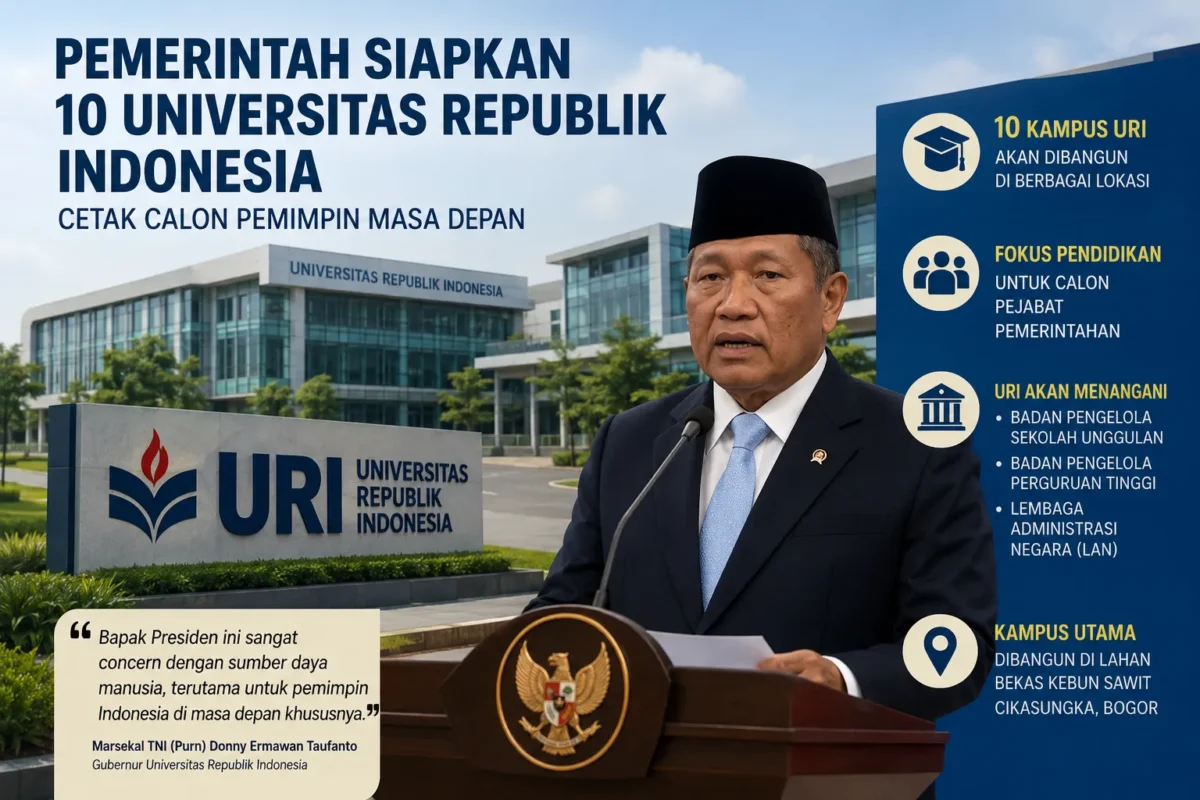 Universitas Republik Indonesia Bakal Hadir di 10 Lokasi(Foto: CNN Indonesia/Muhammad Naufal/AI)