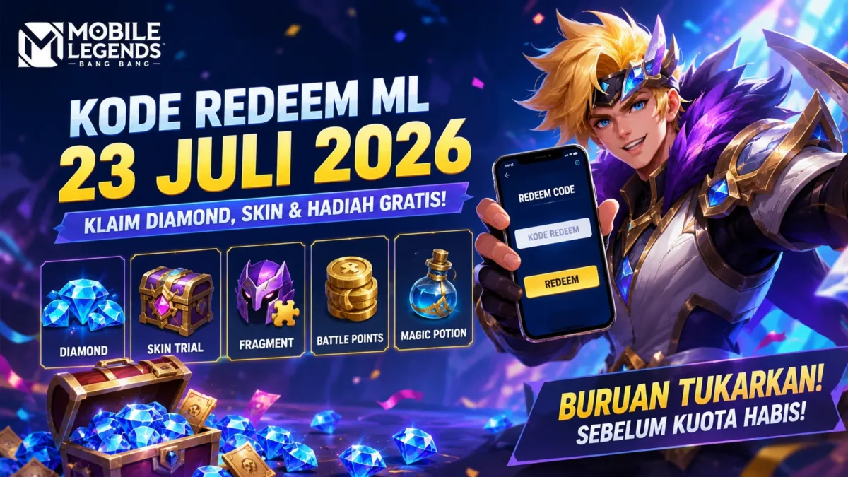 Kode Redeem MLBB 23 Juli 2026 Terbaru, Buruan Klaim Hadiahnya 
(Foto: esports/AI)