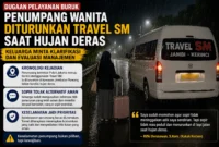 Penumpang Travel SM Diturunkan Saat Hujan, Keluarga Minta Klarifikasi
(Foto: Ist
/merdekapost/AI)