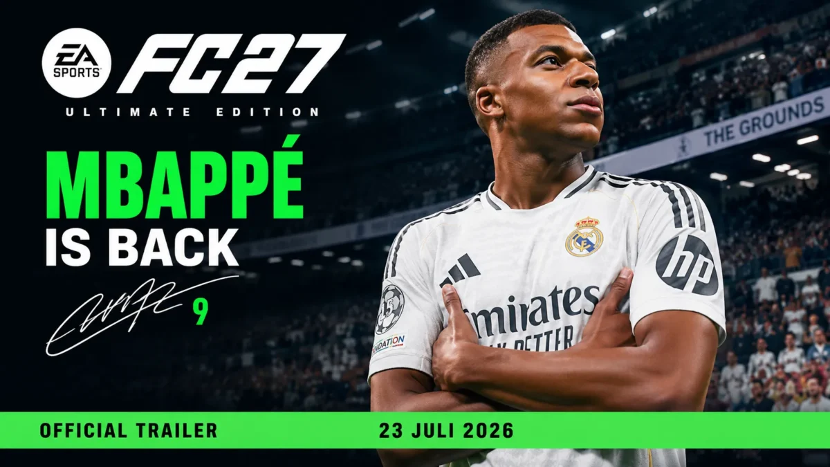 EA Sports FC 27 Resmi Rilis Cover, Mbappe Kembali Jadi Ikon
(Foto: esports/AI)