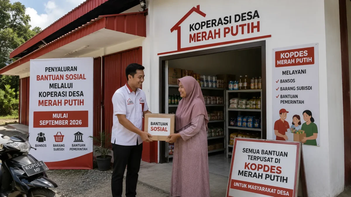 Bansos Disalurkan Lewat Koperasi Desa Merah Putih Mulai September 2026? Ini Rencana Pemerintah
(Foto: SukabumiUpdate
/suara/AI)