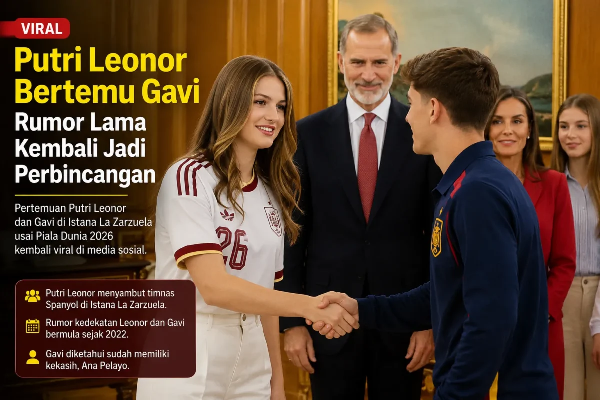 Putri Leonor dan Gavi Kembali Viral usai Piala Dunia 2026(Foto: Instagram @casareal.es/detik
/AI)