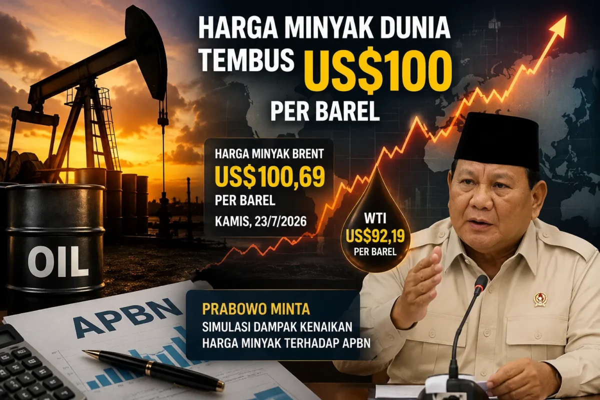 Harga Minyak Dunia Sentuh US$100, Prabowo Minta Simulasi APBN
(Foto: Dok.Istimewa
/cnn/AI)