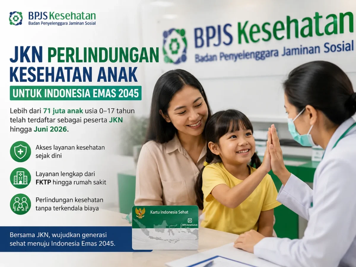 JKN Perkuat Perlindungan Kesehatan Anak Menuju Indonesia Emas 2045
(Foto: kantorku/AI)