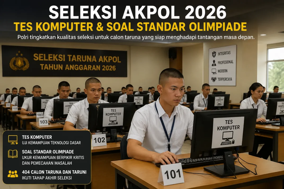 Rekrutmen Akpol 2026 Pakai Tes Komputer dan Soal Olimpiade(Foto: detikperkara/AI)