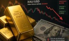 Harga Emas Pekan Depan Masih Dibayangi Penguatan Dolar AS