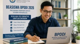 Beasiswa BPDDI 2026 untuk Dosen Resmi Dibuka
(Foto: kemdiktisaintek/AI)