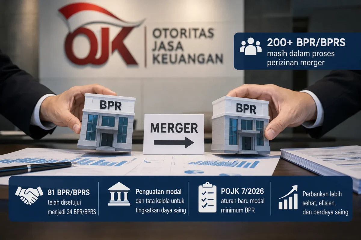 OJK: 200 BPR Masih Jalani Proses Merger(Foto: OJK
/AI)