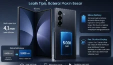 Samsung Galaxy Z Fold 8 Ultra Usung Baterai 5.000 mAh Meski Bodi Makin Tipis(Foto: MobileSyrup
/teknologi/AI)