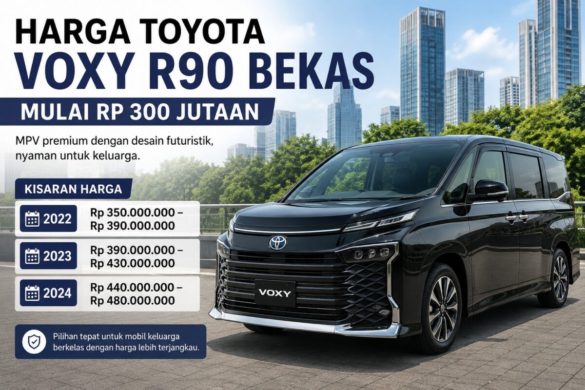 Harga Toyota Voxy R90 Bekas Mulai Rp 300 Jutaan, Simak Kisaran Terbarunya
(Foto: Voxy Club Indonesia/otomotif.kompas/AI)