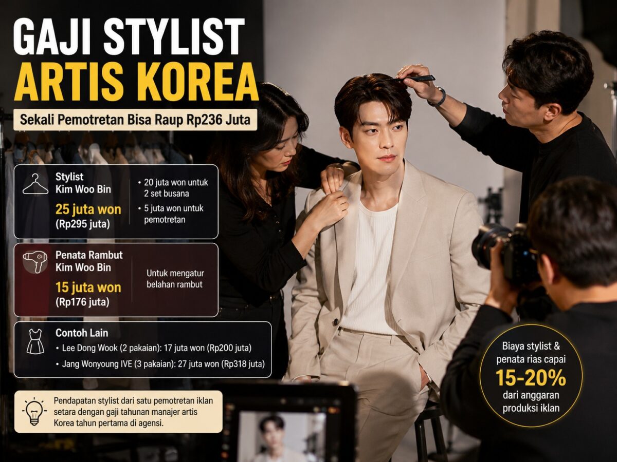 Gaji Stylist Artis Korea Capai Rp236 Juta per Pemotretan
(Foto: dok. Naver
/wolipop.detik/AI) 