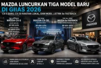 Usai Resmikan Pabrik, Mazda Langsung Debutkan Tiga Mobil Baru di GIIAS 2026(Foto: otomotif.bisnis/AI)