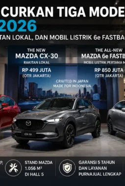 Usai Resmikan Pabrik, Mazda Langsung Debutkan Tiga Mobil Baru di GIIAS 2026