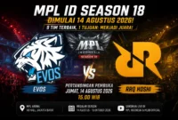 Jadwal MPL ID Season 18 Resmi, EVOS vs RRQ Buka Regular Season 14 Agustus 2026
(Foto: duniagames
/AI)