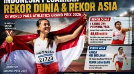 Indonesia Pecahkan Rekor Dunia dan Rekor Asia di World Para Athletics Grand Prix 2026
(Foto: bolasport/AI)