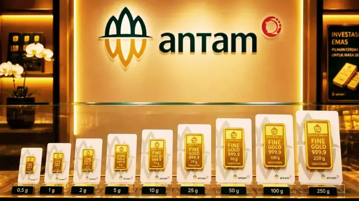 Harga Emas Antam Hari Ini Turun Rp20.000, Buyback Anjlok Rp42.000
(Foto: ils AI/investor)