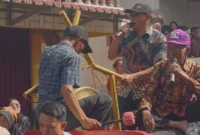 Tradisi Nyerau Awali Kenduri Sko Lima Desa Tanjung Pauh Mudik