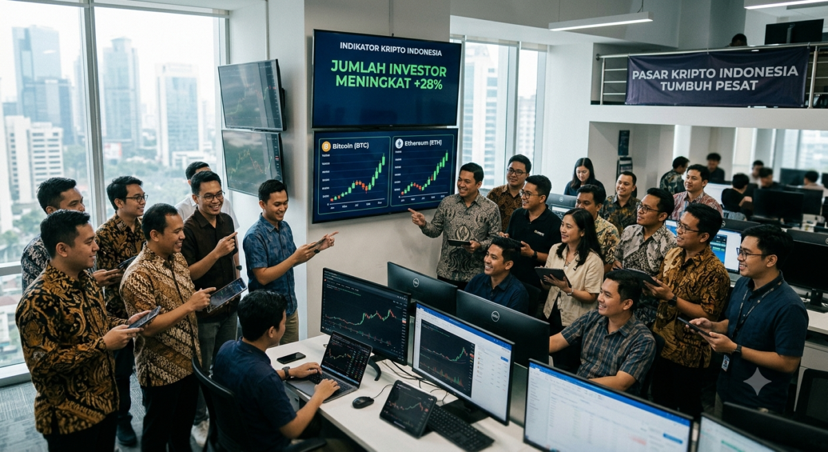 Investor Kripto RI Capai 22,4 Juta, Transaksi Sentuh Rp23 Triliun
(Foto: AI)