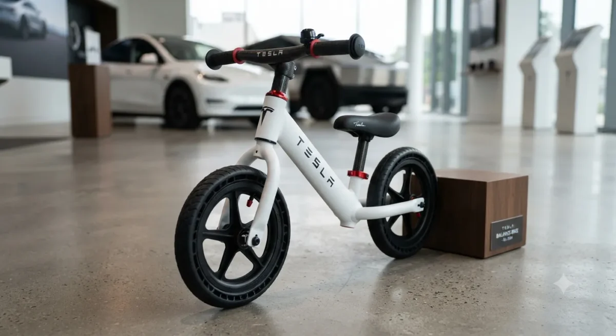 Tesla Luncurkan Balance Bike Rp 4 Jutaan, Langsung Sold Out(Foto: AI)